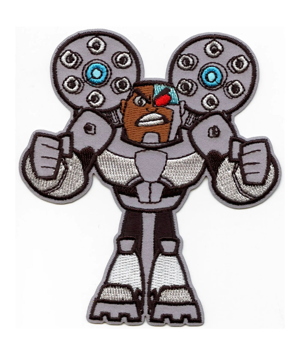 Teen Titans Go! Cyborg Patch DC Cartoon Network Embroidered Iron On