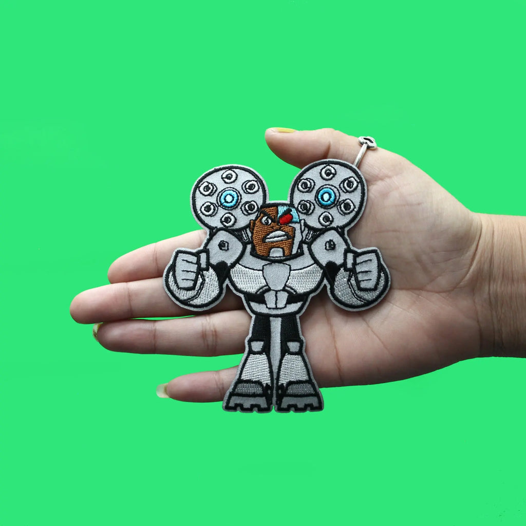 Teen Titans Go! Cyborg Patch DC Cartoon Network Embroidered Iron On