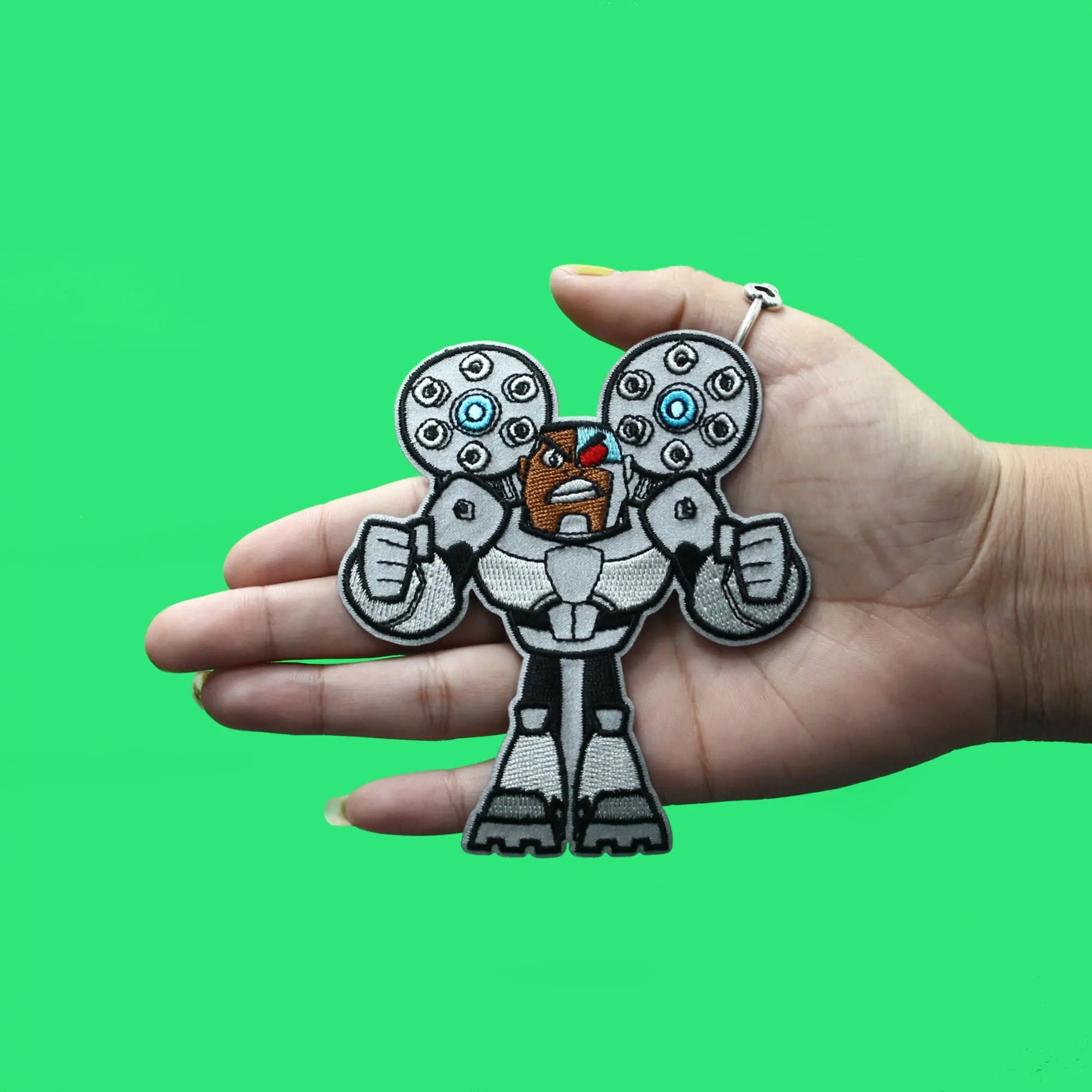 Teen Titans Go! Cyborg Patch DC Cartoon Network Embroidered Iron On