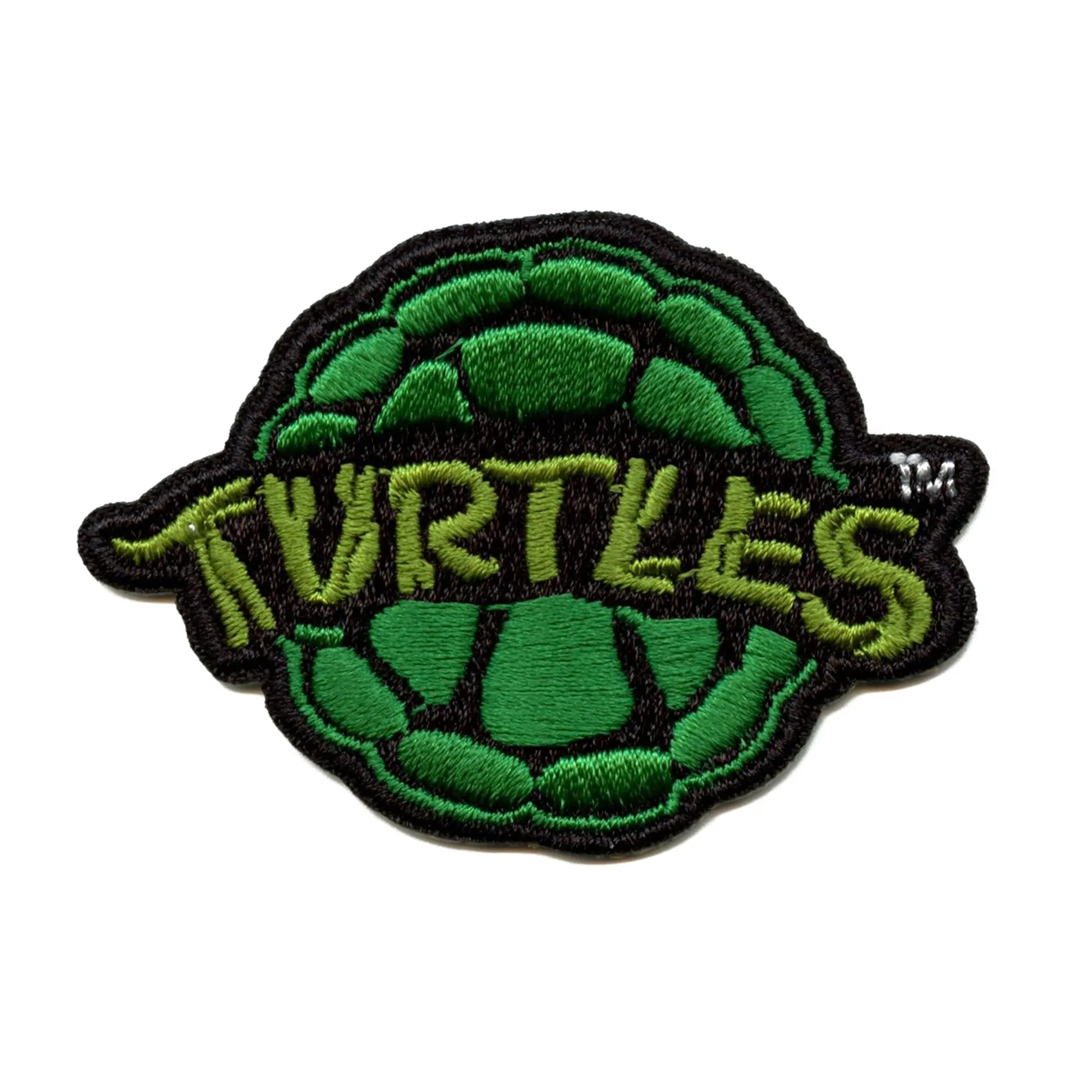 Teenage Mutant Ninja Turtles Logo Patch Nostalgic 80s Cartoon Embroidered Iron On 