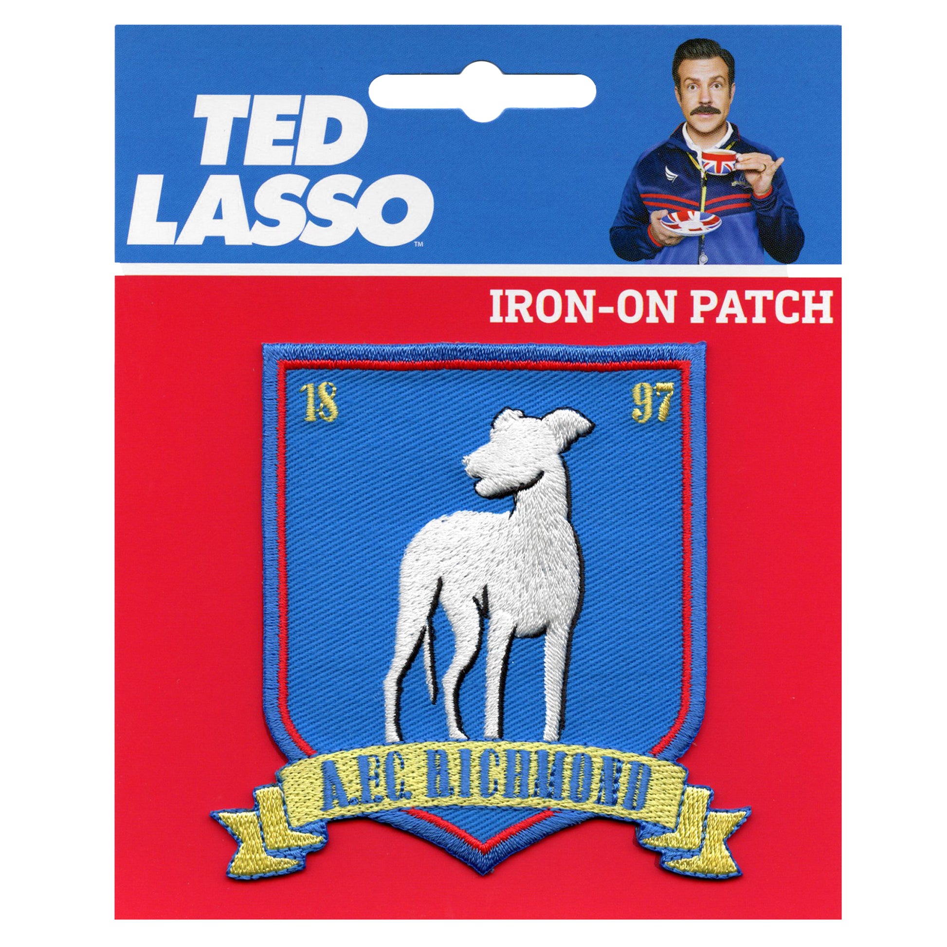 Ted Lasso AFC Richmond Patch Greyhound Soccer Team Embroidered Iron On