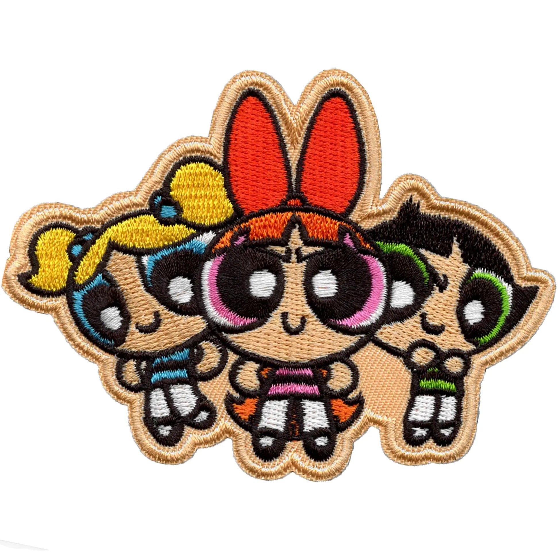 Powerpuff Girls Trio Pose Patch Cartoon Network Animation Embroidered Iron On