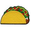 Classic Taco Emoji Embroidered Iron On Patch 