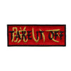 Take It Off Patch Underground Crown Rap Embroidered Iron On 