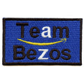 Team Bezos Box Logo Embroidered Iron On Patch