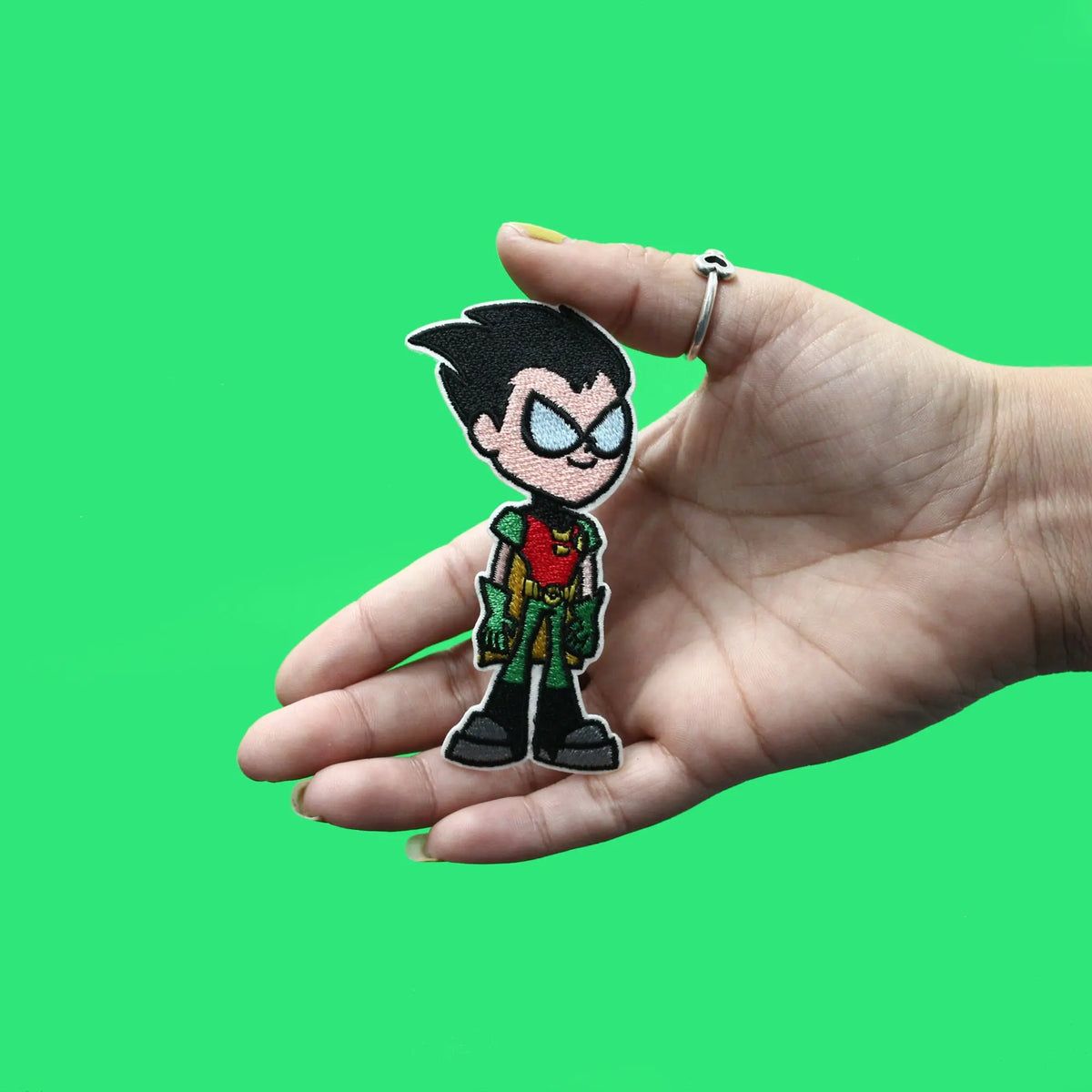 Teen Titans Go! Robin Patch DC Cartoon Network Embroidered Iron On ...