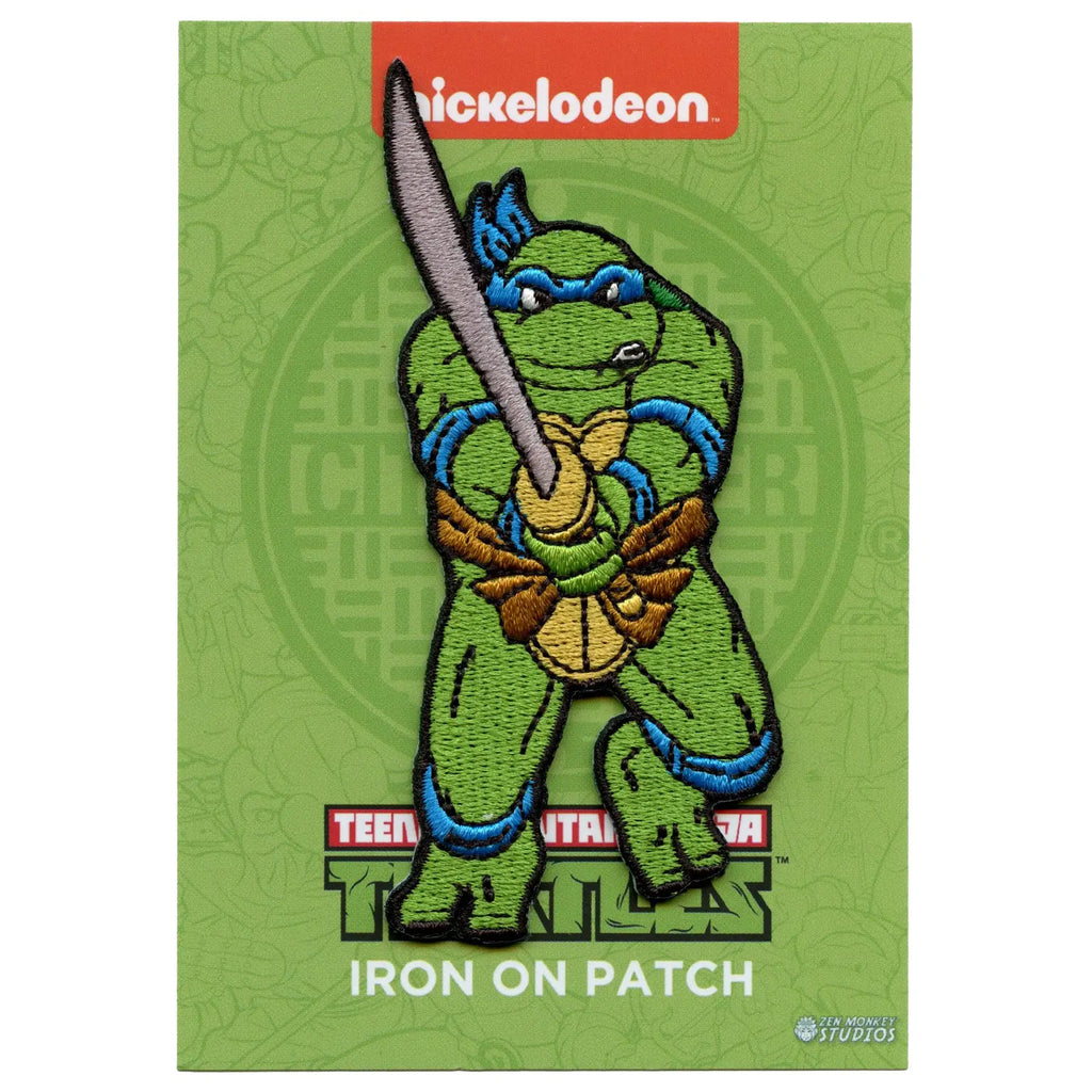 Teenage Mutant Ninja Turtles Leonardo Embroidered Iron On Patch