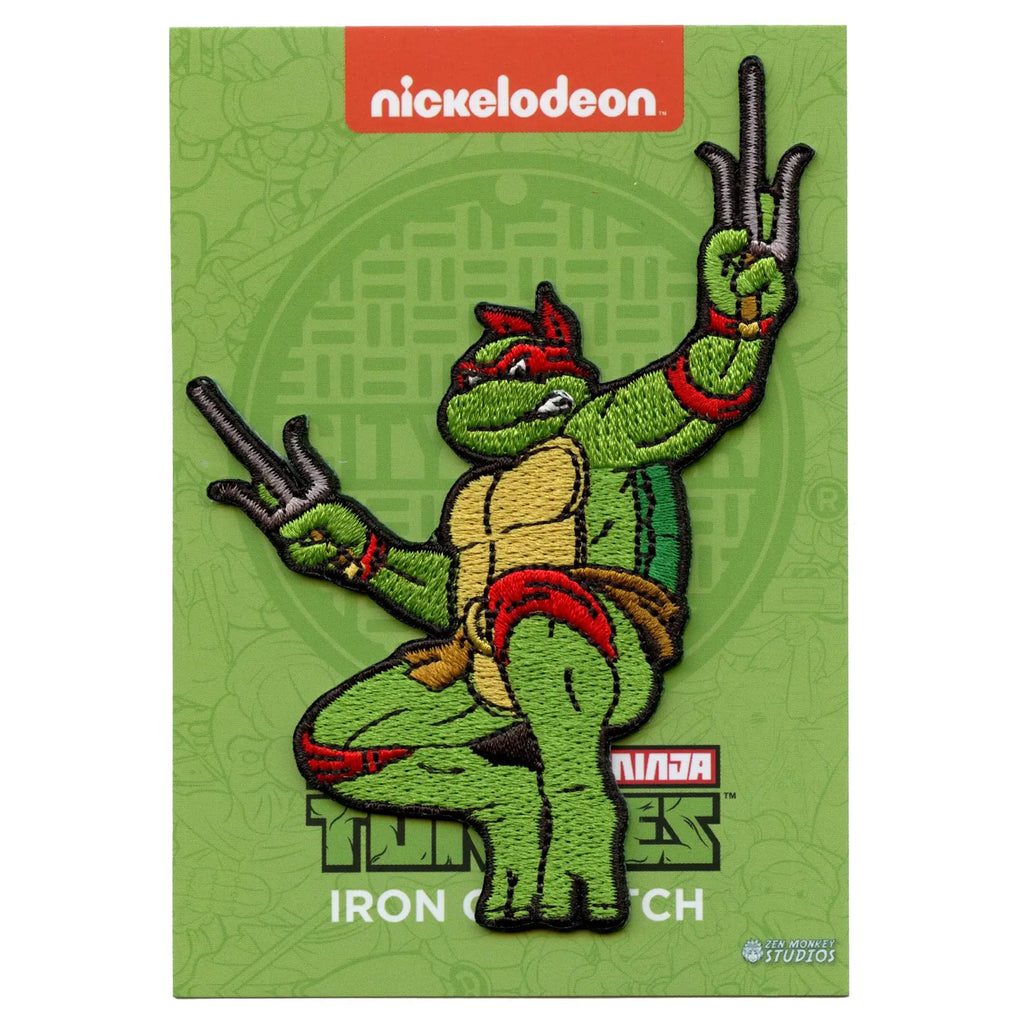 Teenage Mutant Ninja Turtles Raphael Embroidered Iron On Patch