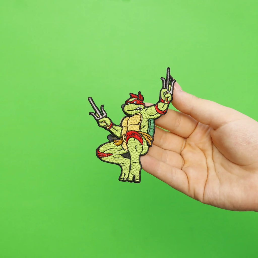 Teenage Mutant Ninja Turtles Raphael Embroidered Iron On Patch