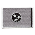 Tennessee Patch State Flag Grayscale Embroidered Iron On