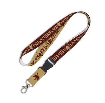 Texas State Bobcats 2-Sided Detachable Lanyard 