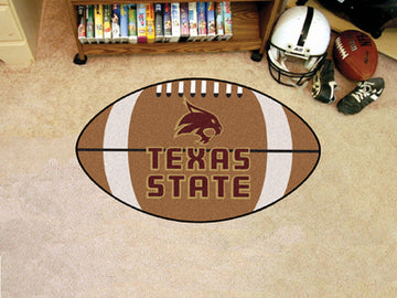 Texas State Bobcats Football Nylon Mat 22" x 35" 