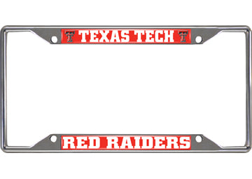 Texas Tech Red Raiders Chrome License Plate Frame 