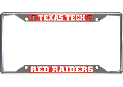 Texas Tech Red Raiders Chrome License Plate Frame 