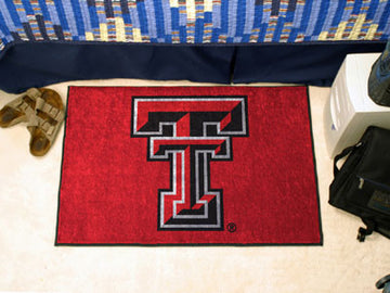Texas Tech Red Raiders Starter Mat Rectangular Tufted Rug 19" x 30" 