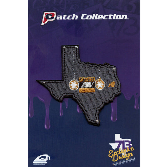 Texas Screwston Cassette Tape Patch Houston Music State Embroidered Iron On