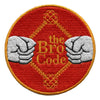 The Bro Code Patch Rule Book Comedy Embroidered Iron On 