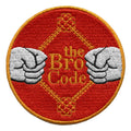 The Bro Code Patch Rule Book Comedy Embroidered Iron On