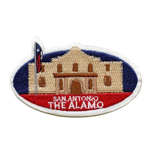The Alamo Travel Patch Historical Landmark Embroidered Iron On 