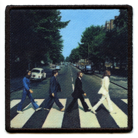 The Beatles Abbey Road Album Cover Patch Iconic Rock Band Sublimated Iron On