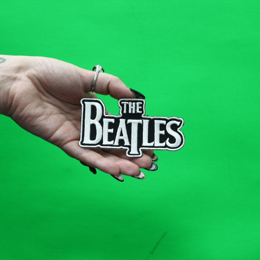 The Beatles Logo Patch Iconic Rock Band Embroidered Iron On