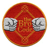 The Bro Code Patch Rule Book Comedy Embroidered Iron On 