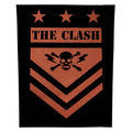 The Clash Military Shield Back Patch England Punk Rock XL DTG Printed Sew On