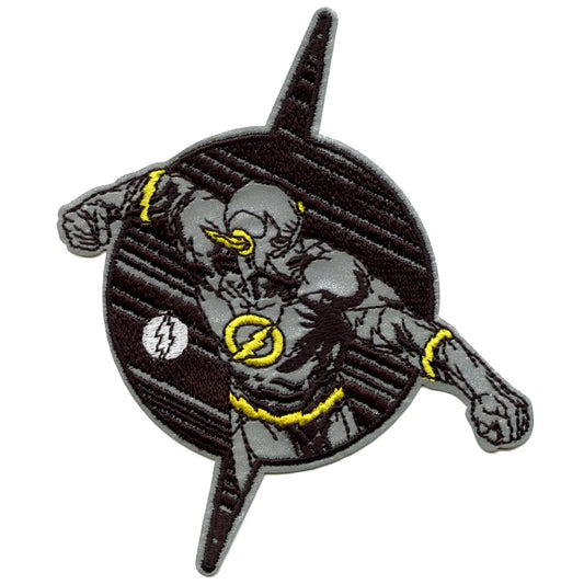 DC Comics The Flash Grayscale Patch Hero Justice Speedster Embroidered Iron On