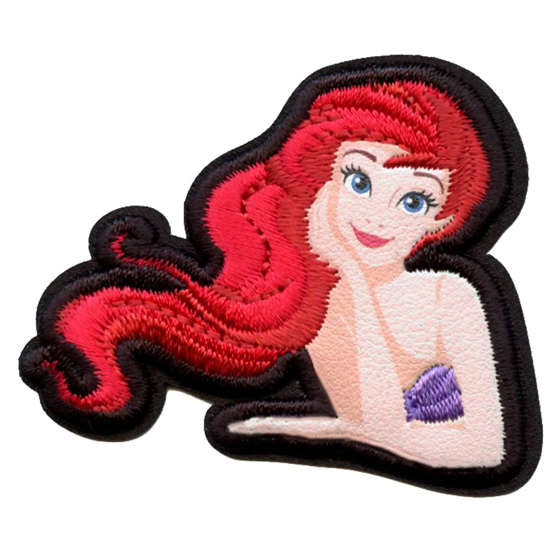 The Little Mermaid Ariel Patch Disney Princess Portrait Embroidered Iron On