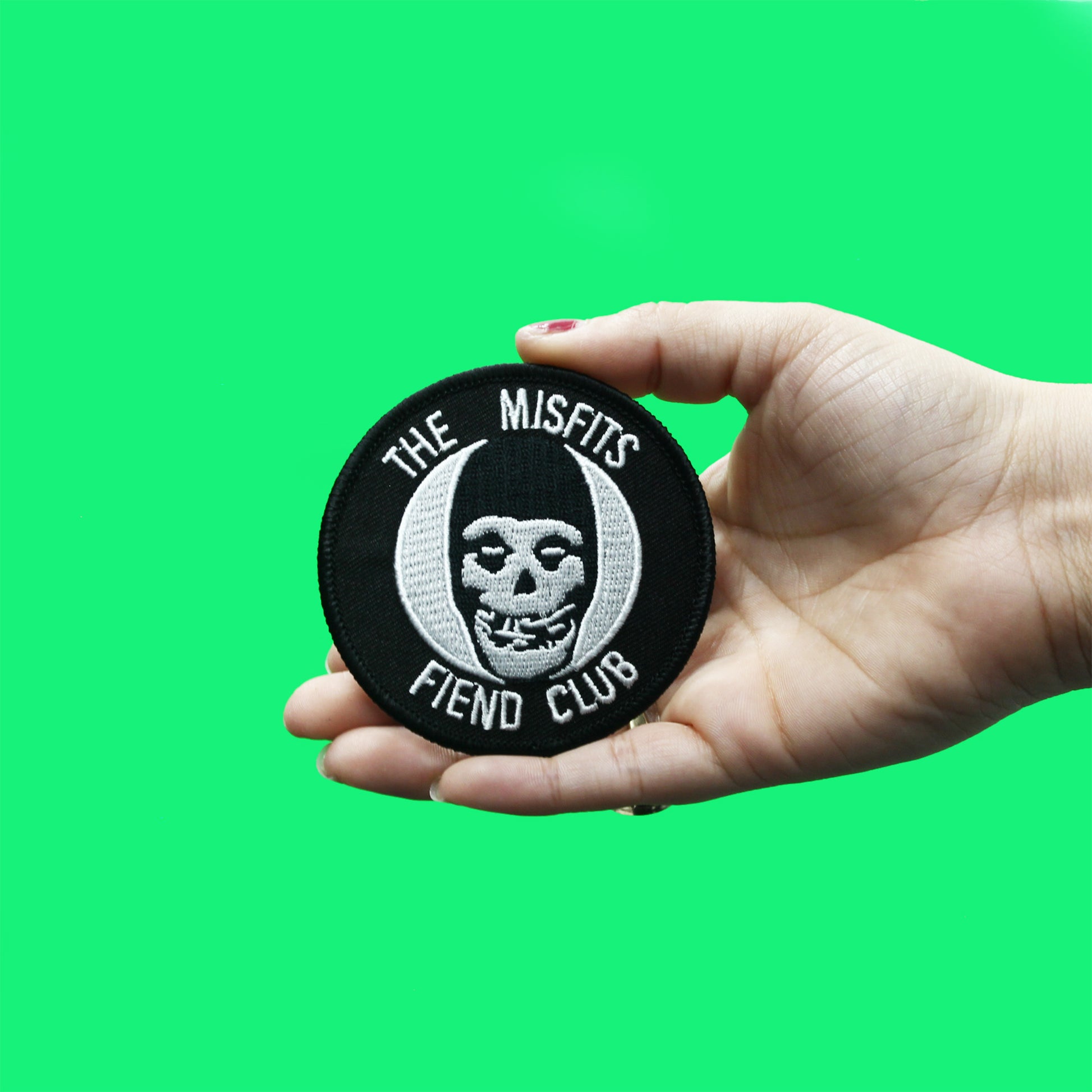 The Misfits Fiend Club Patch Membership Logo Embroidered Iron On 