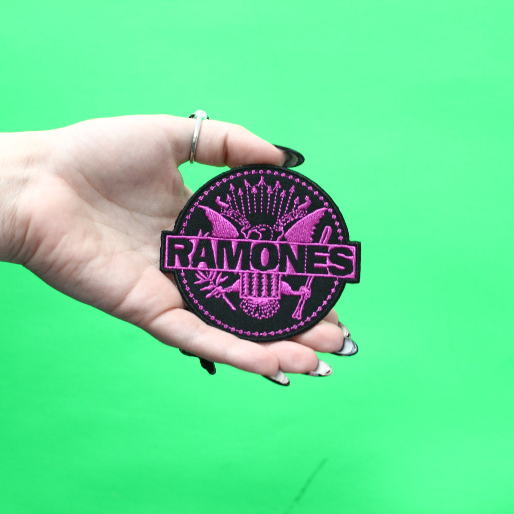 Novelty Pink Floyd Patches Sew On Patch Appliqué Badge Embroider Iron-on 3" Patch Rock Band Clothing Jacket Emblem - Foto 12