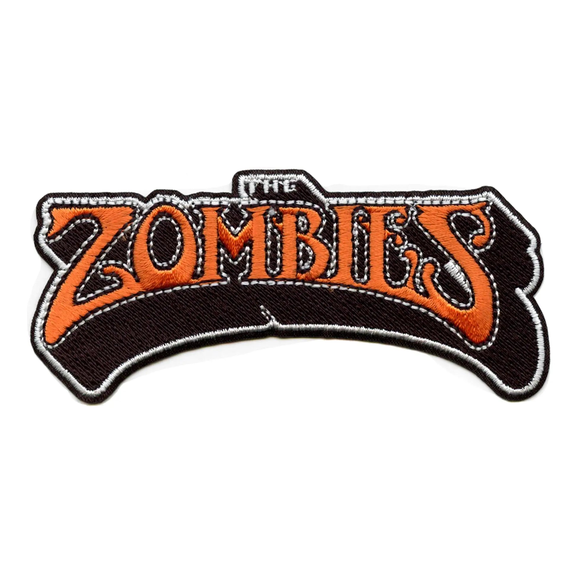 The Zombies Orange Logo Patch English Rock Band Embroidered Iron On