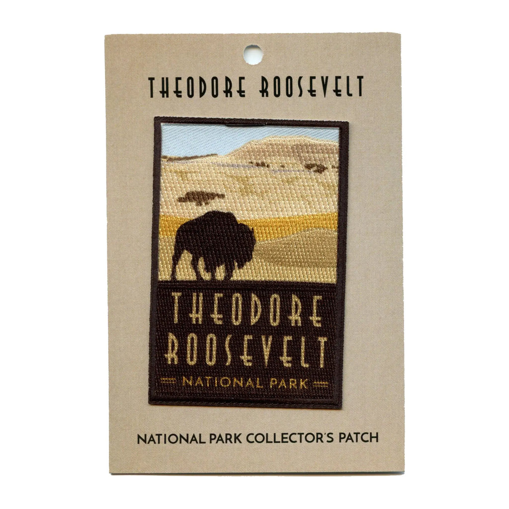 Theodore Roosevelt National Park Patch North Dakota Travel Bison Embroidered Iron On