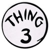 Dr. Seuss Thing 1-9 Large Iron On Felt Patch 