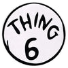Dr. Seuss Thing 1-9 Large Iron On Felt Patch 