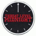Threat Level Midnight Clock Embroidered Iron on Patch