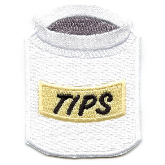 Tip Jar Patch Cash Money Bucket Embroidered Iron On 