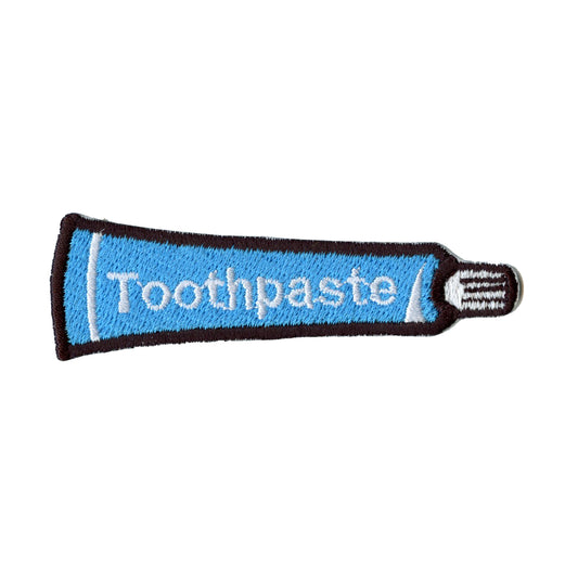 Toothpaste Embroidered Iron On Patch 