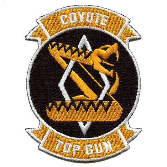 Top Gun Maverick Coyote Badge Patch Classic Pilot Snake Embroidered Iron On
