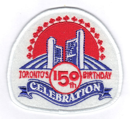 City Of Toronto Maple Leafs 150th Birthday Celebration Anniversary Jersey Patch (1983-84) 