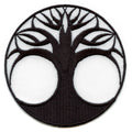 Tree Of Life Round Embroidered Iron On Patch 