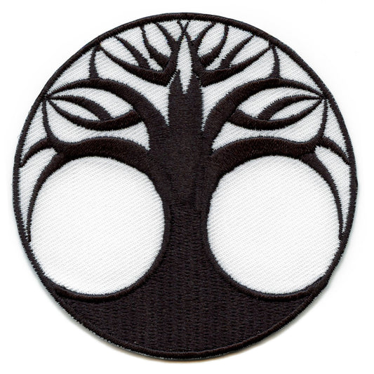 Tree Of Life Round Embroidered Iron On Patch 