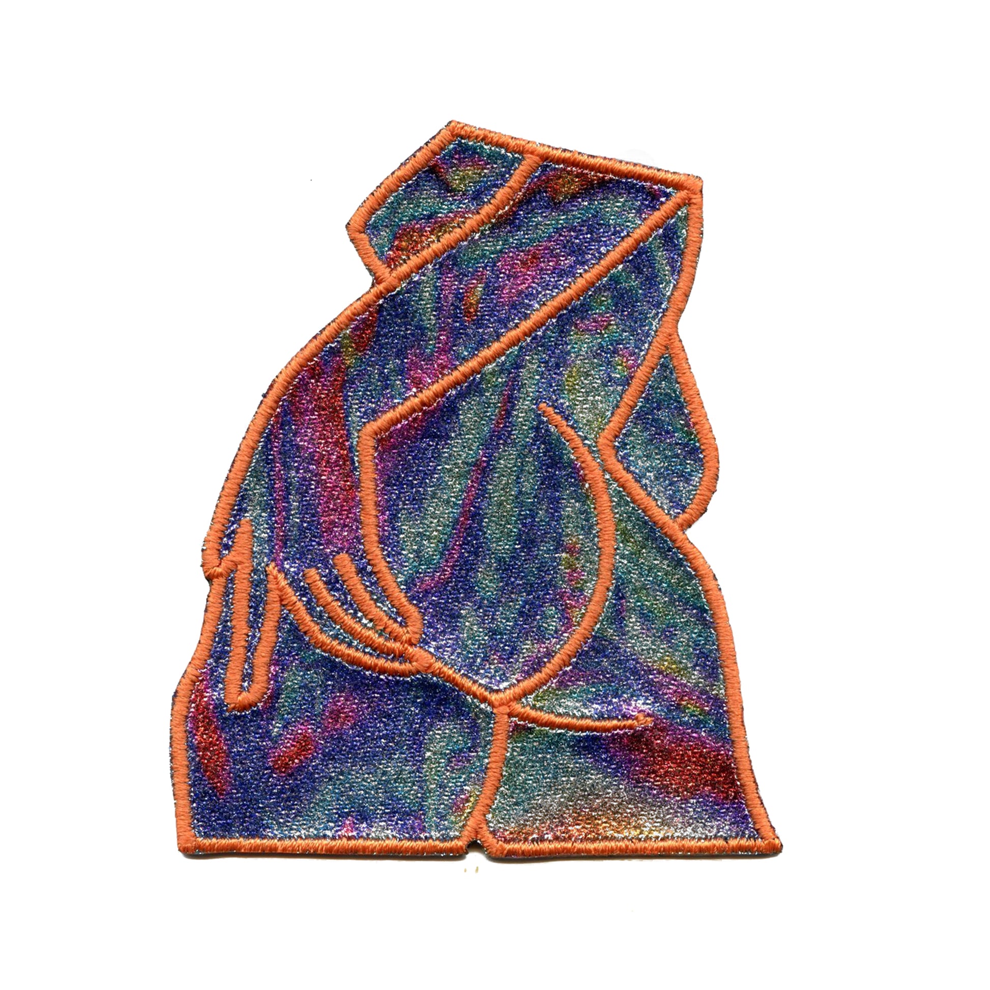 Trippy Cosmic Booty Patch Nude Silhouette Vinyl Embroidered Iron On 