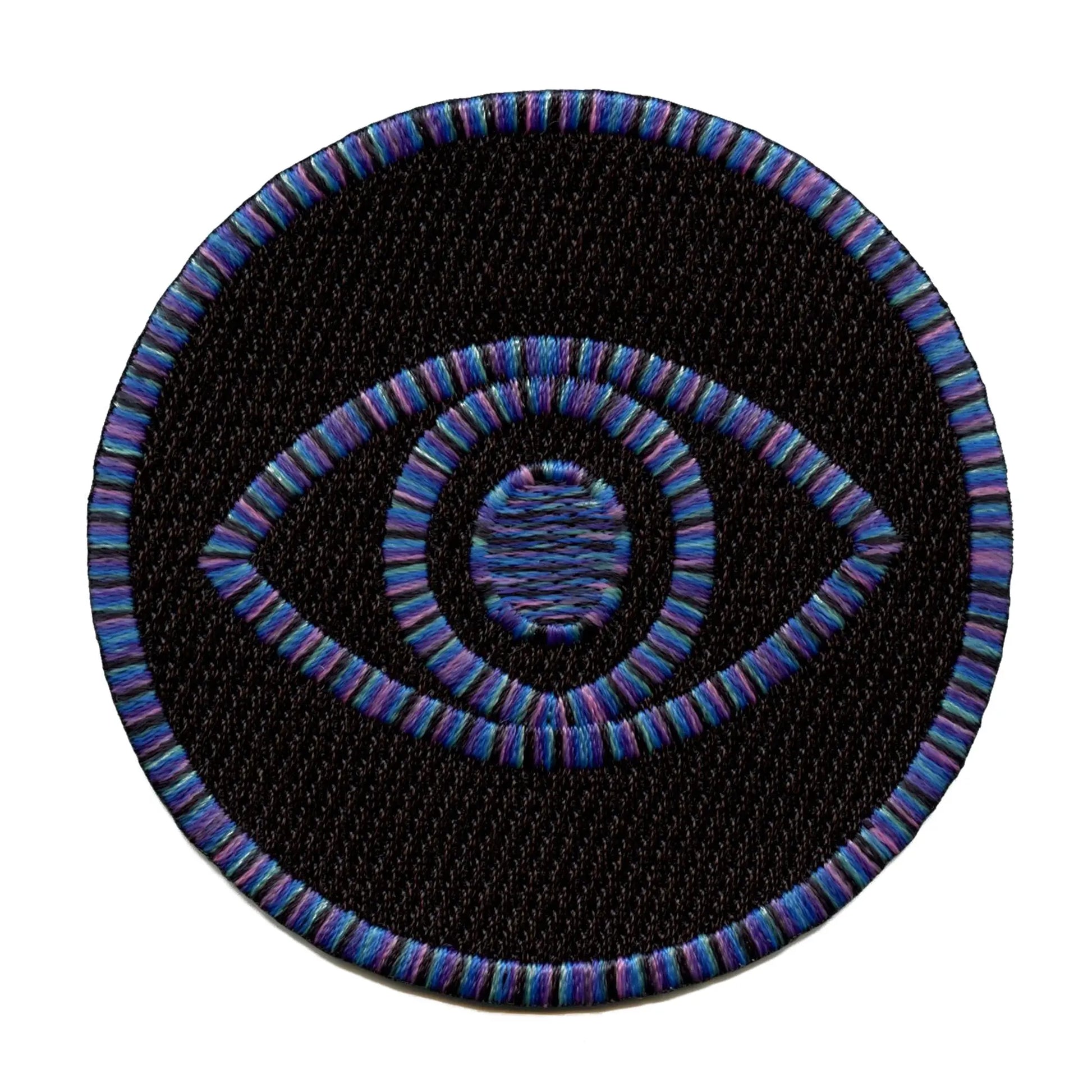 Trippy Mystic Eye Round Patch Magical Enchanted Spellbound Embroidered Iron On 