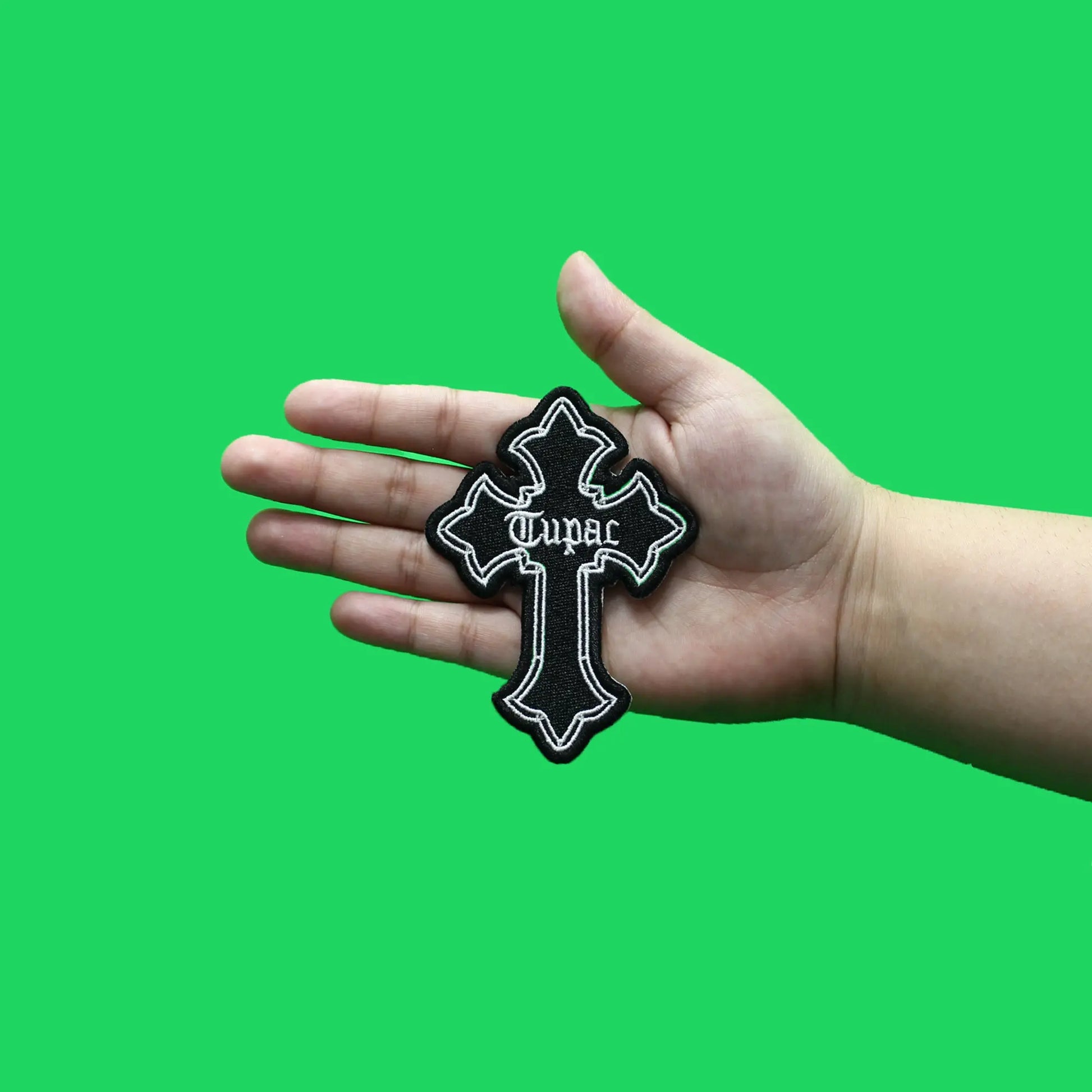 chrome hearts Cross patch - chrome hearts Iron on cross patch - Black /  Gold