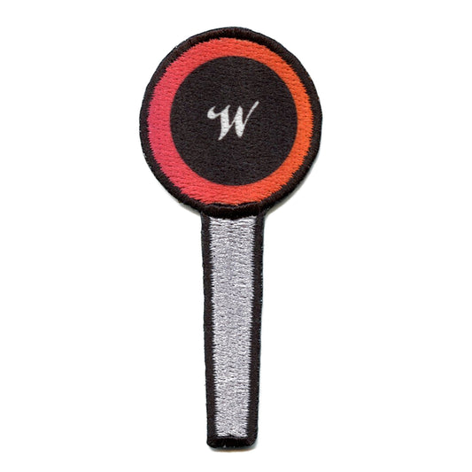 Lollipop Light Stick Patch KPOP Fan Emoji Embroidered Iron On 