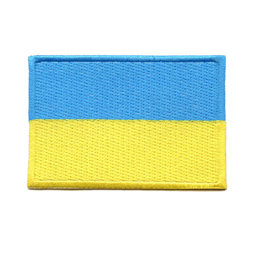 Ukraine Country Flag Patch Pride Prosperity Support Embroidered Iron On 