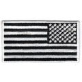 United States of America U.S.A. Military Army Black & White Reverse Country Flag Patch