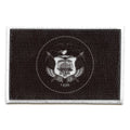 Utah Patch State Flag Grayscale Embroidered Iron On