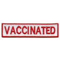 Vaccinated Patch Box Logo Embroidered Iron On